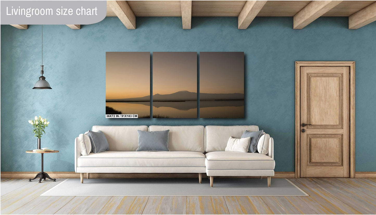 6v9a6395 Sunrise reflection of Kilimanjaro Africa Kenya national park canvas print metal print wall art
