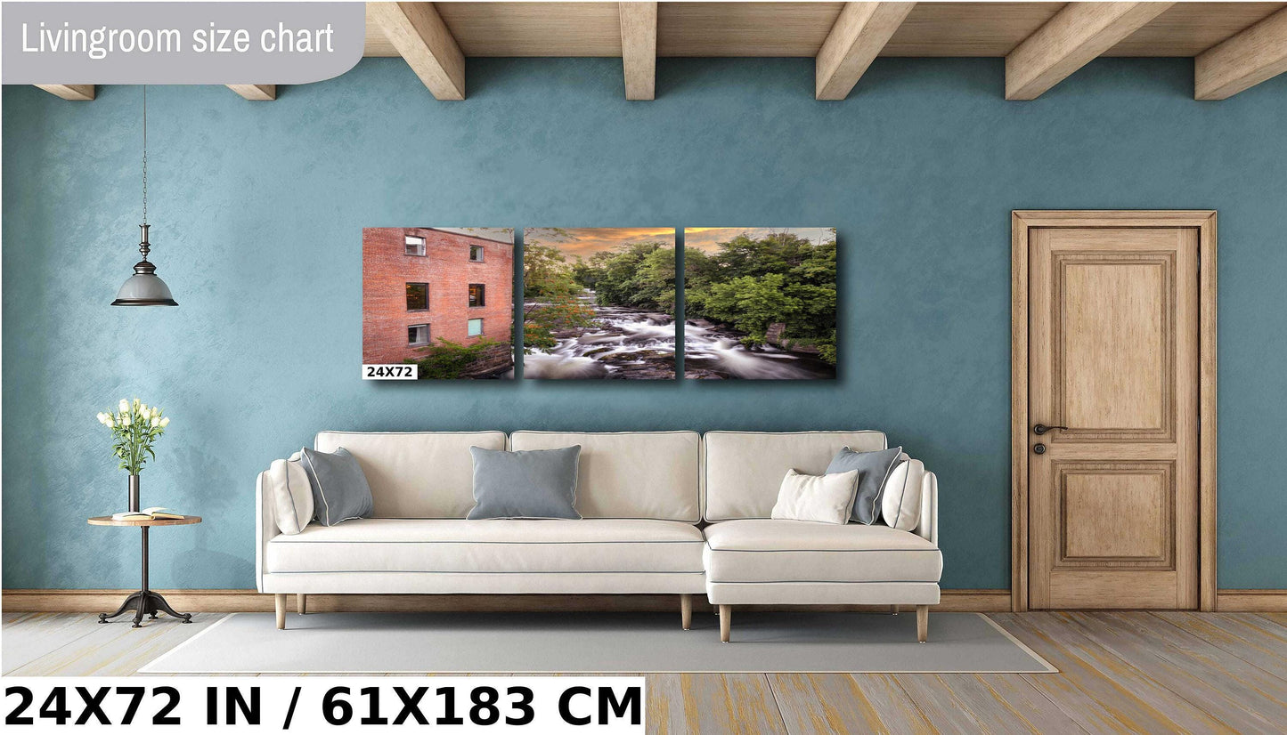 Whitewater in Beacon NY living room bar city rebirth canvas print metal print