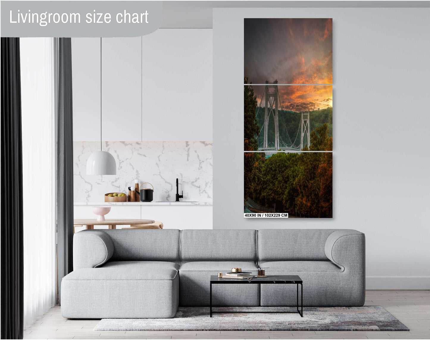 Mid Hudson Bridge at sunset bright color poster canvas print metal print hudson valley photography