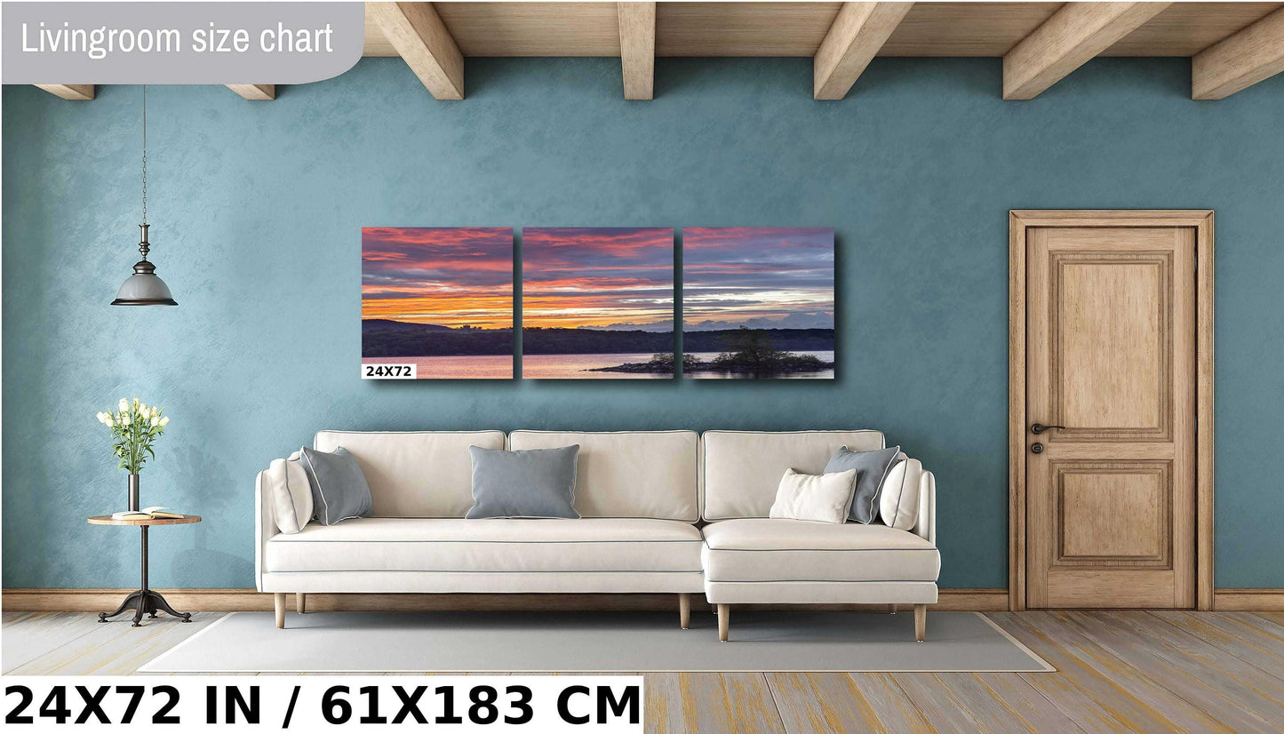 Sunset over the iconic Hudson Valley former Mt St Alphonsus from Norrie Point canvas,metal, acrylic and photo paper wall art sized to fit