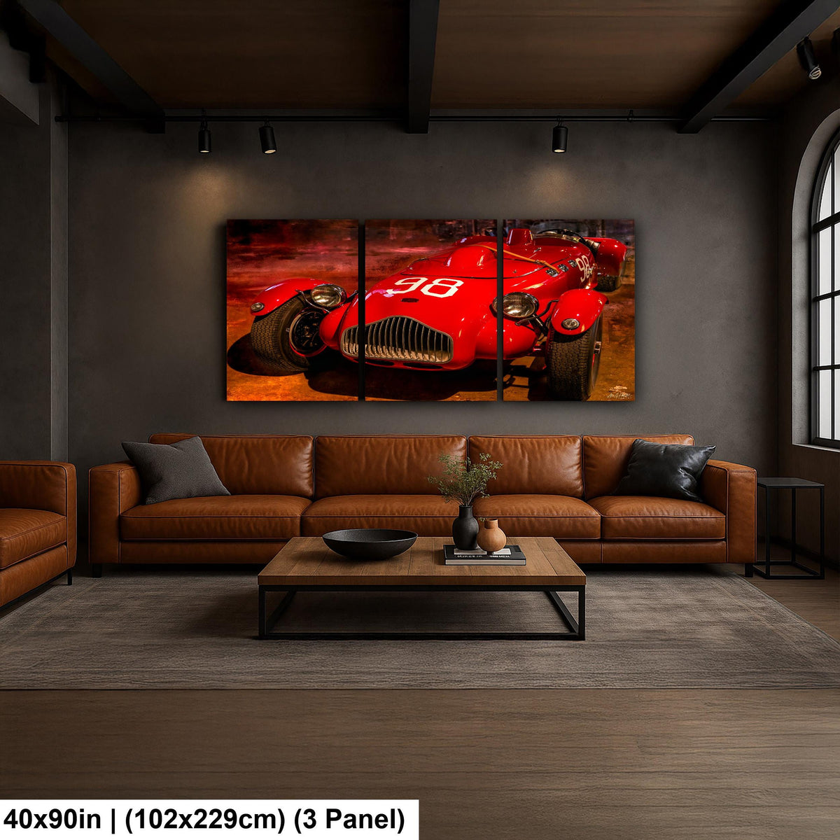 Vintage Race Car, #98 Red Open Wheel Motorsport Photograph Prints