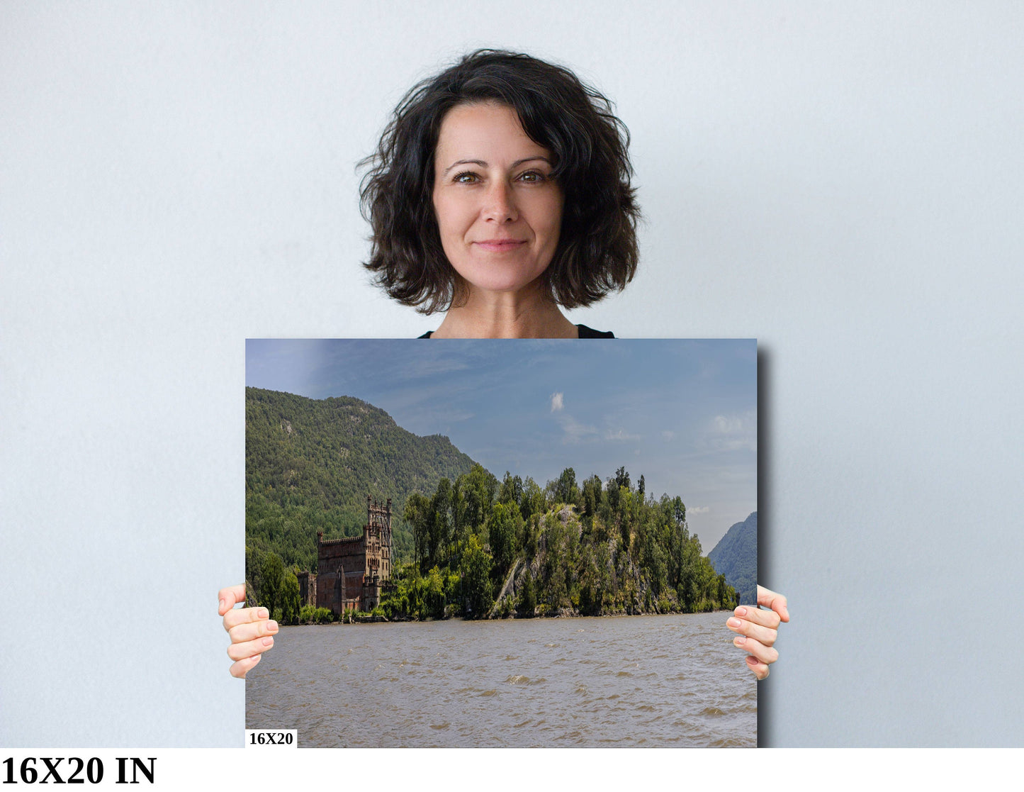Bannerman's Castle Panoramic Hudson River hudson valley Hudson Valley fall time Bannermans island canvas print metal print wall art