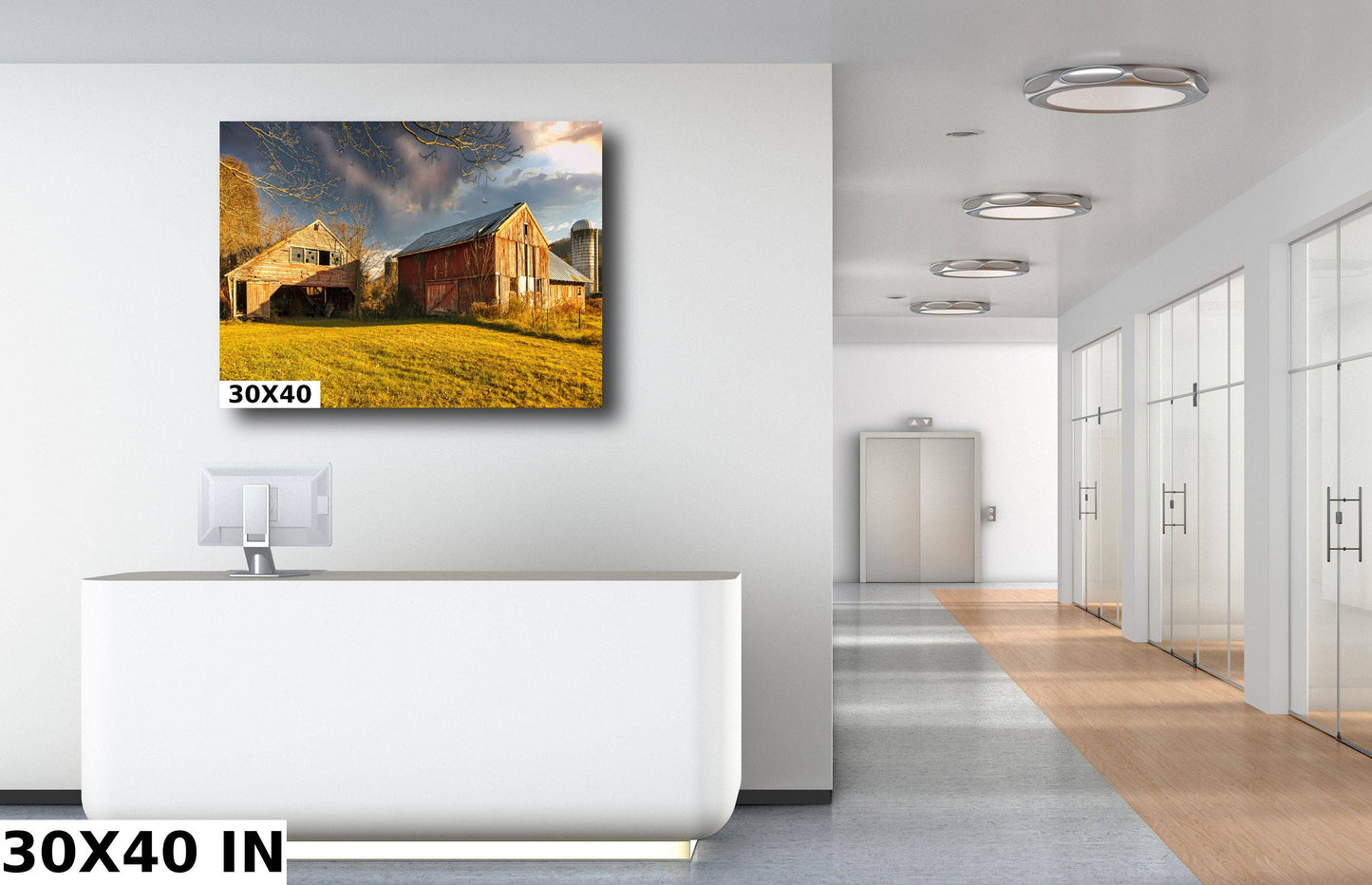 Abandoned barn upstate New York Featured in a movie canvas print metal print country