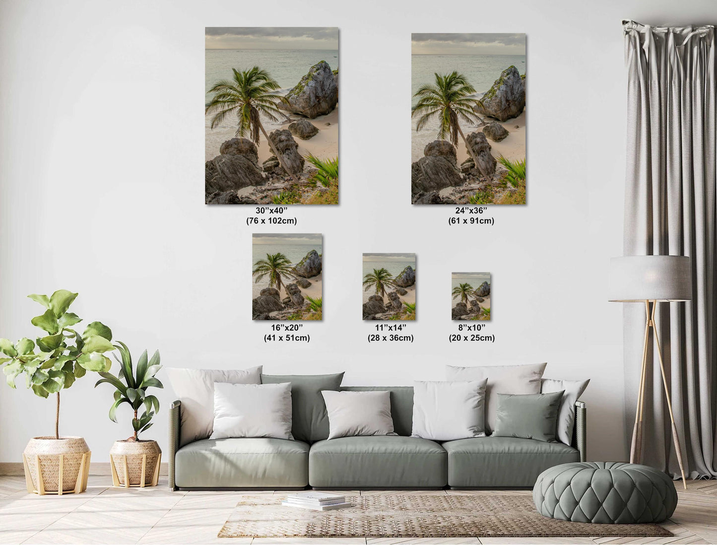 Tulum Ruins Sunrise Metal Print, canvas Color Photography, Beach Wall Art, Tropical Ocean Scene, Island Life Decor, Serene Coastal Canvas