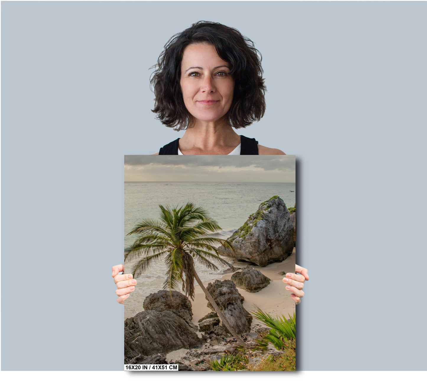 Tulum Ruins Sunrise Metal Print, canvas Color Photography, Beach Wall Art, Tropical Ocean Scene, Island Life Decor, Serene Coastal Canvas
