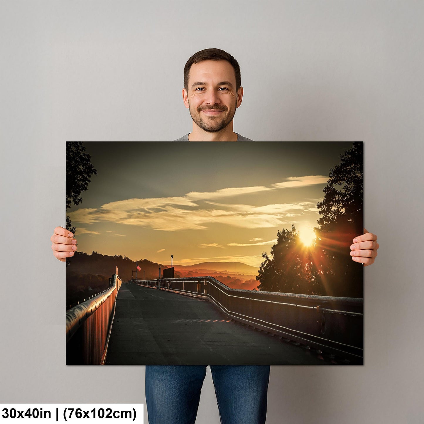 Walkway Over the Hudson - Historic Pedestrian Bridge With Golden Morning Light