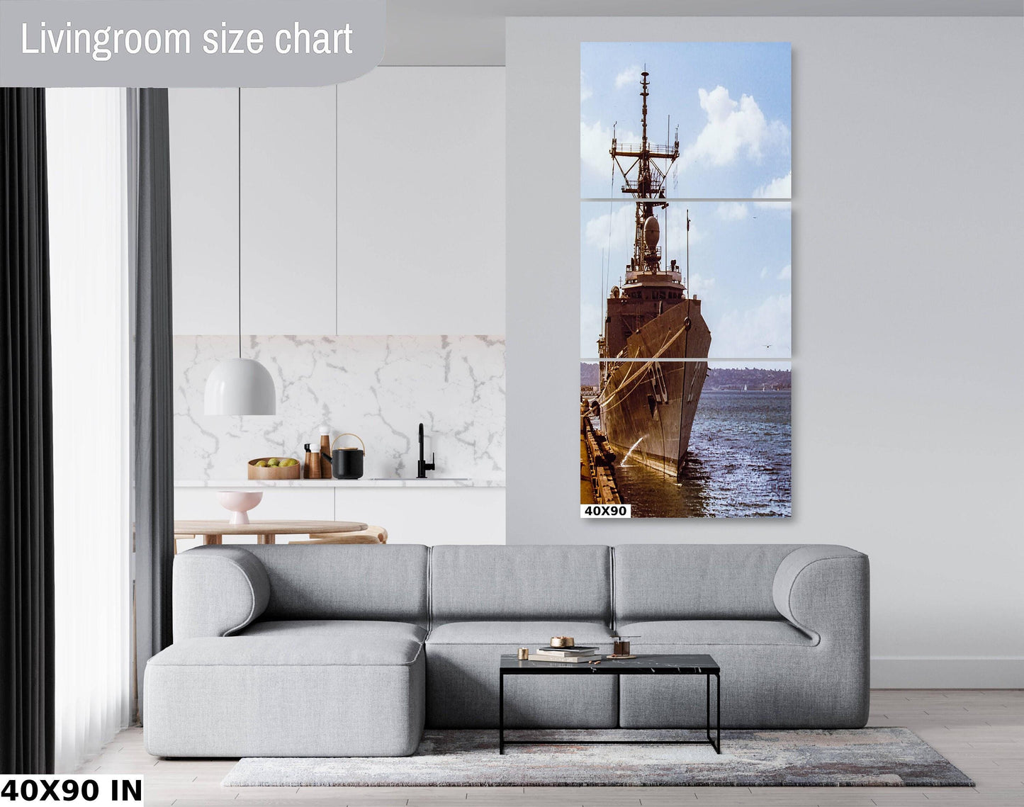 U.S.S. Antrim Navy Print – San Diego Ship Photo | Perry Class Frigate Wall Art