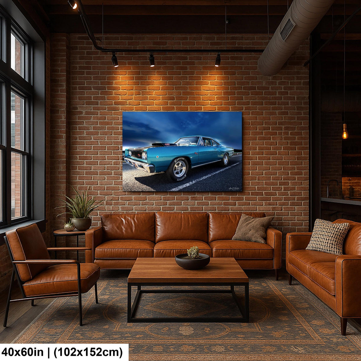1968 Dodge Coronet, R/T 426 Hemi Muscle Car Photo, Mopar Wall Art | Canvas, Metal | 8x10–16x20