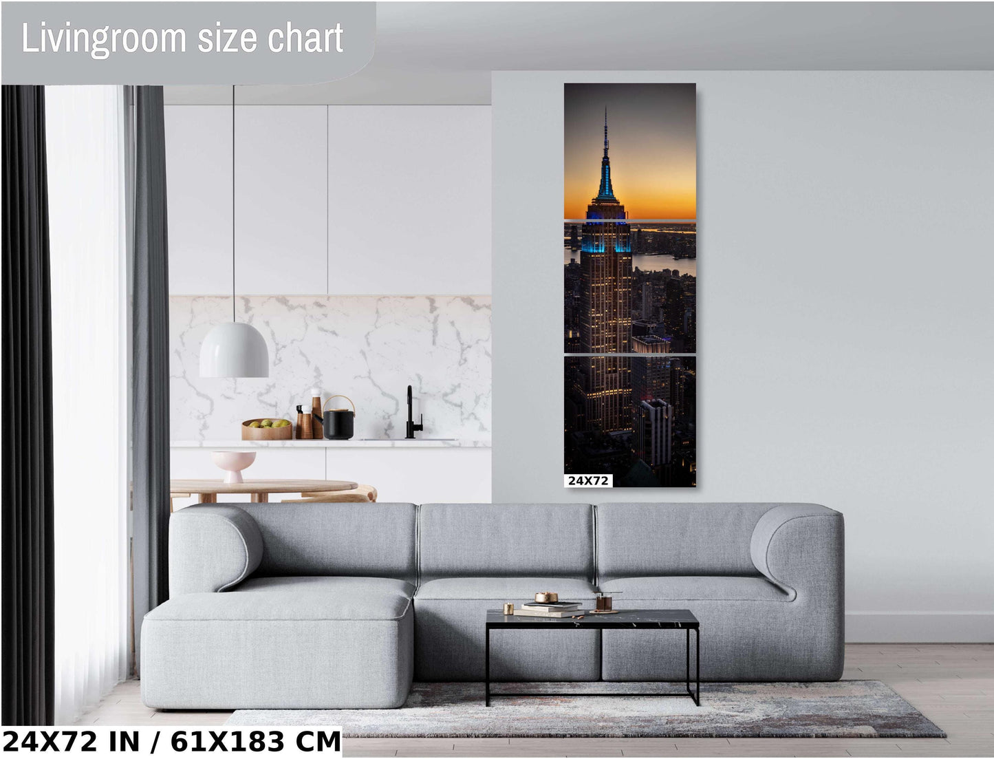 NYC Skyline Sunset - Vibrant City Colors | Manhattan City View Canvas Print