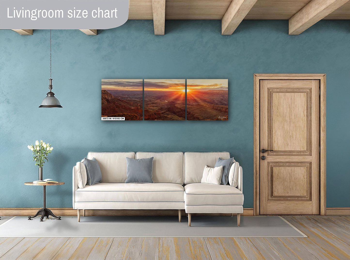 Sunset on the Grand Canyon wall art canvas acrylic and metal prints