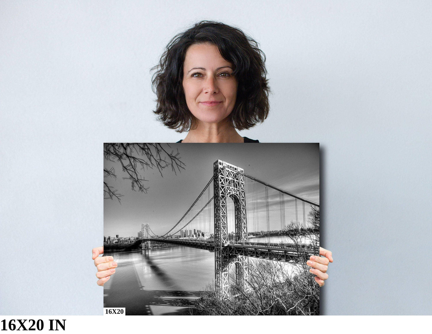George Washington Bridge Photo – NYC Metal Print | Palisades View Bridge Photography