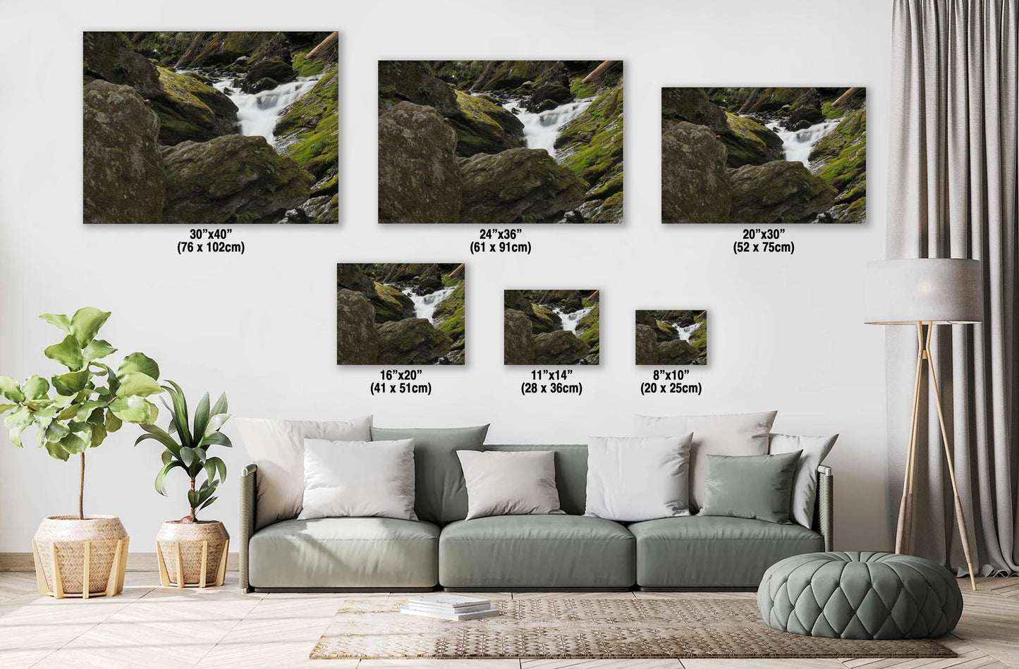 Dover Stone Church Canvas - Hudson Valley Waterfall Photography Print | Rustic Home Decor