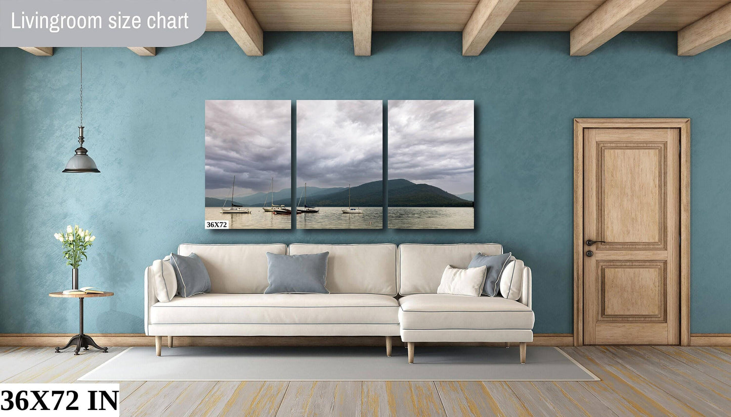 Lake George Canvas Print – Adirondack Mountains Art | Calm Before Storm Wall Decor
