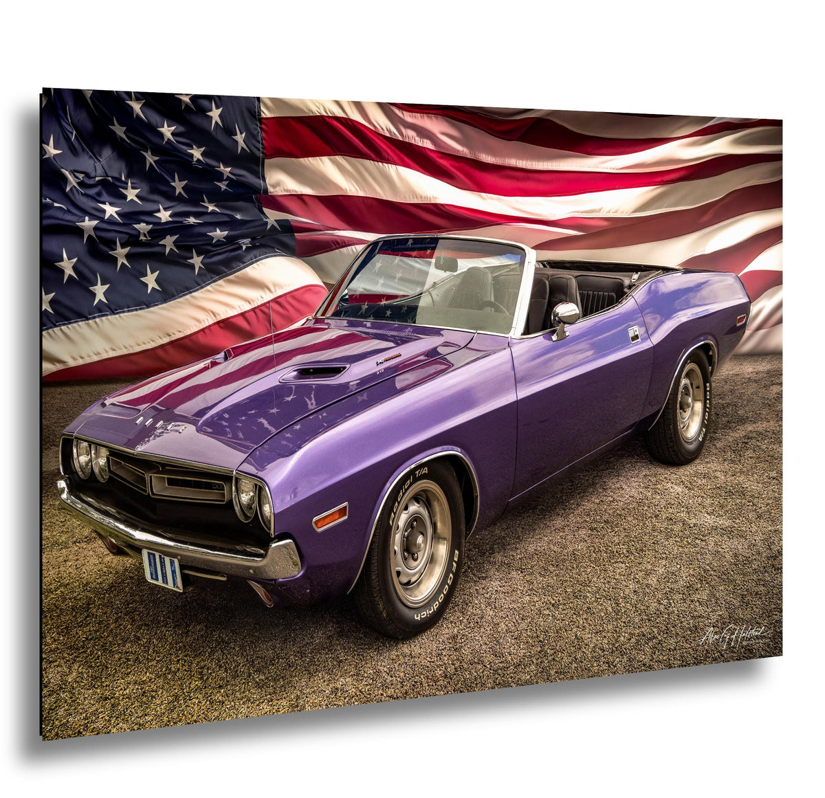 1970 Challenger, Plum Crazy R/T Convertible Print | Glossy Photo Paper, Canvas, Metal | 8x10–16x20