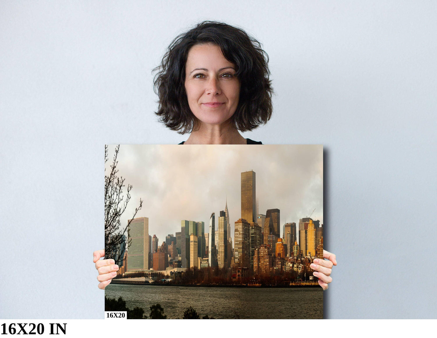 NYC Skyline Metal Print – Vibrant East Side River Scene Urban River Photography