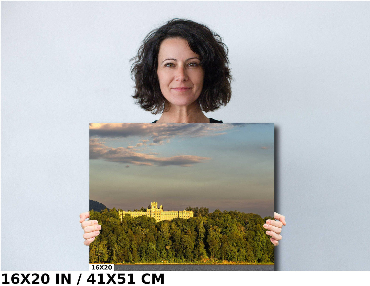 Hudson Valley Sunrise Print – Mt St Alphonsus Artwork | Peaceful Castle Wall Art