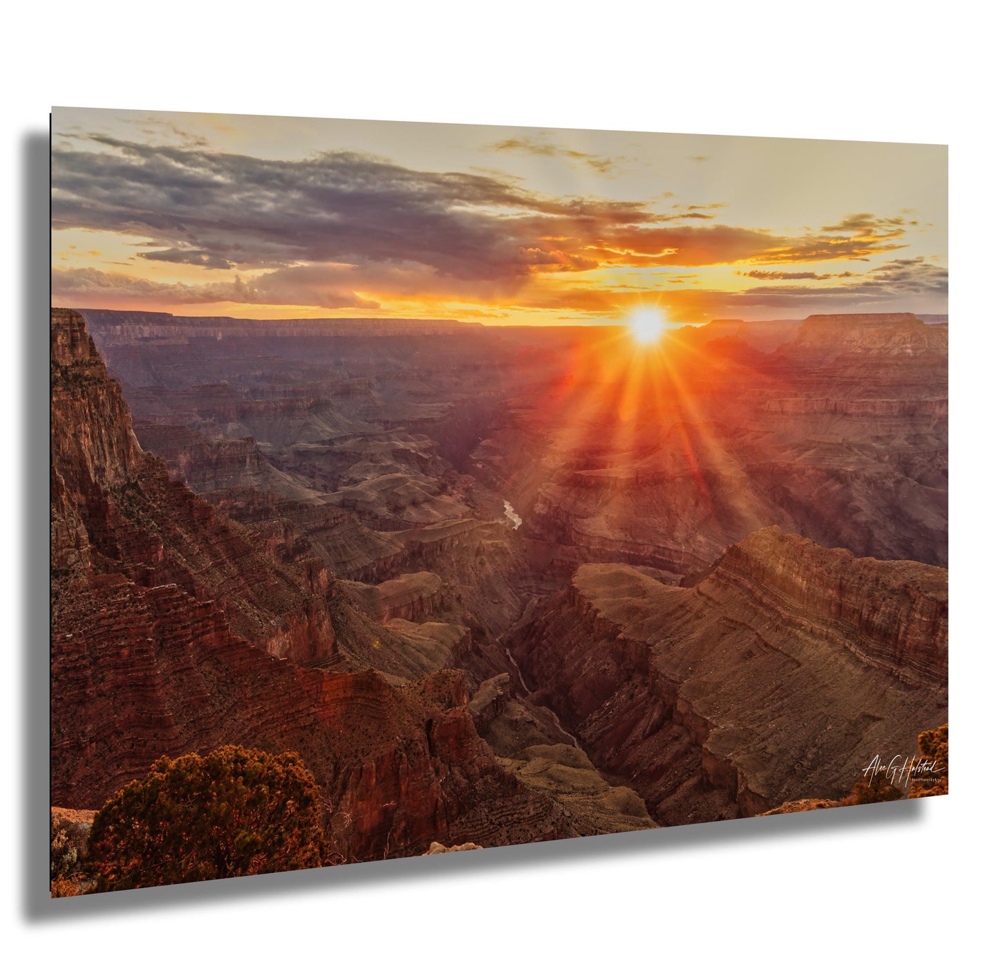 Sunset on the Grand Canyon wall art canvas acrylic and metal prints