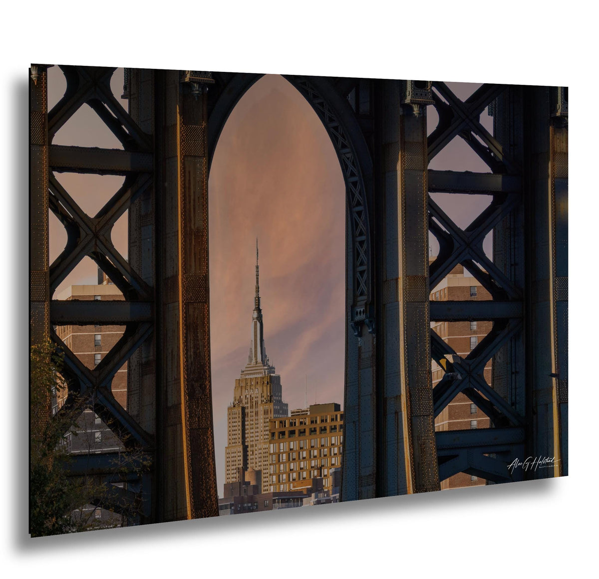 Manhattan Bridge Wall Art, Brooklyn Skyline Photo Print, CanvasNY