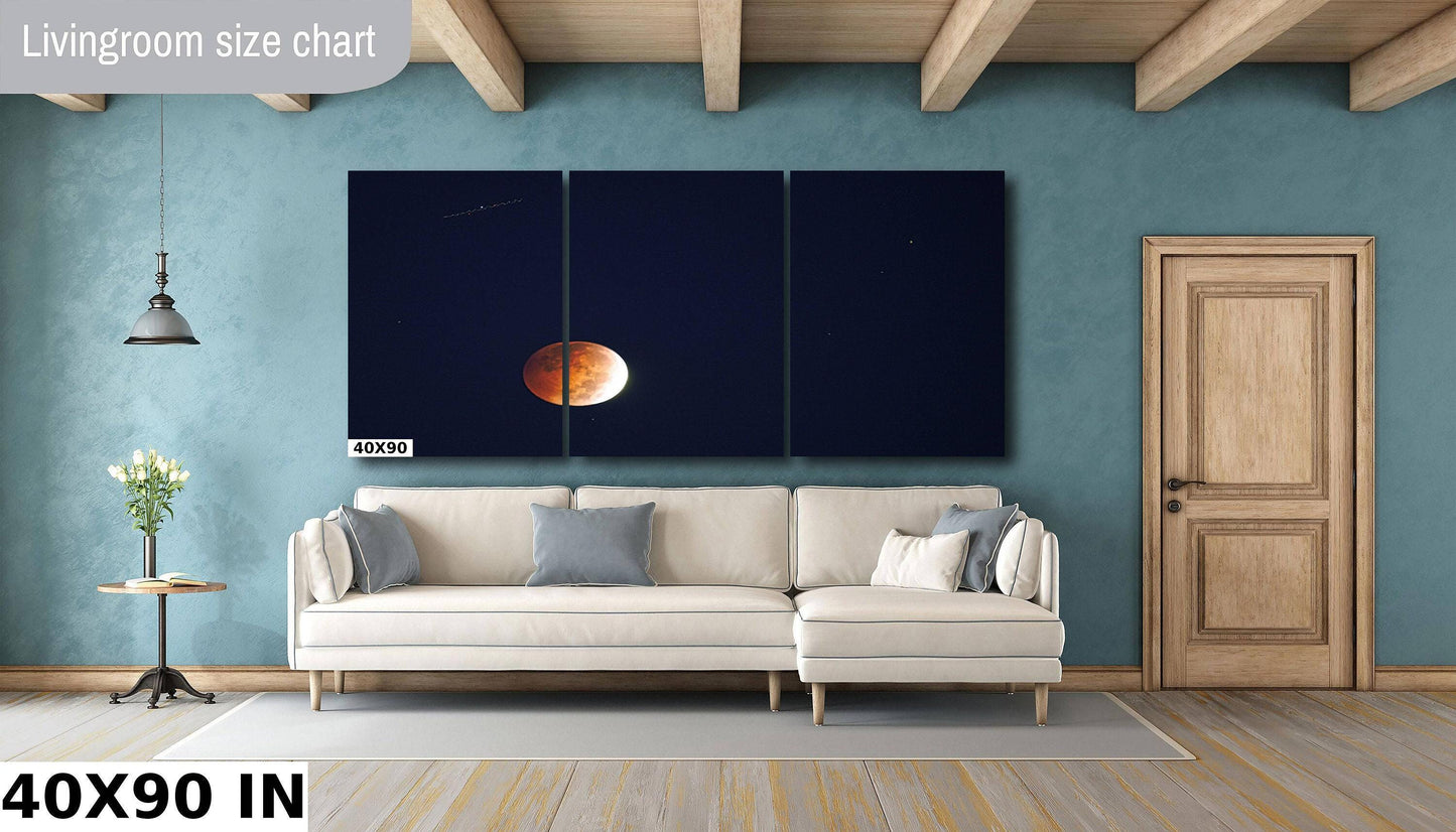 Harvest Moon Print – UFO Over Autumn Sky | October 2014 Photo Wall Art