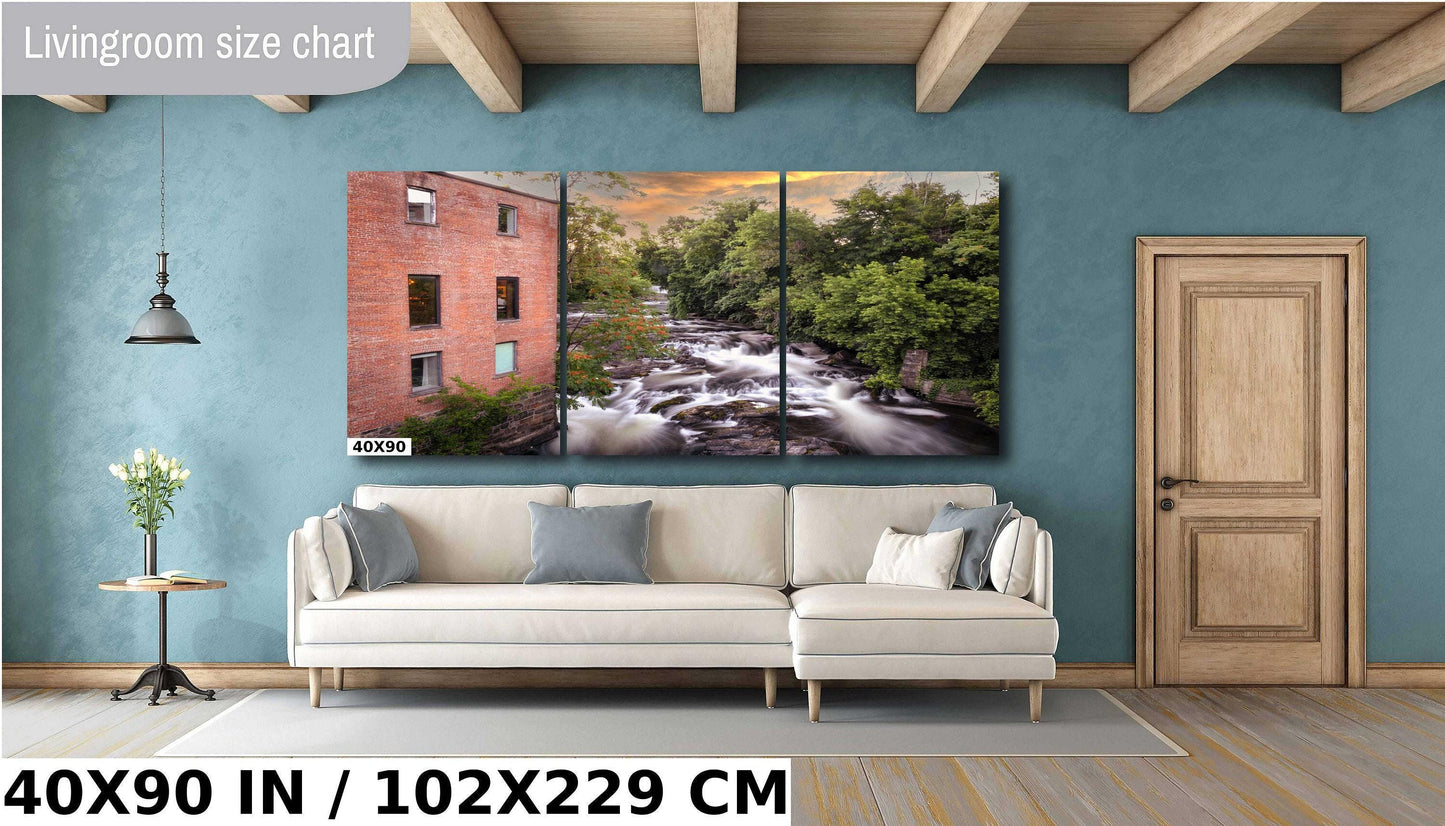 Beacon NY Canvas Print - Whitewater Landscape Art | Hudson Valley Wall Decor