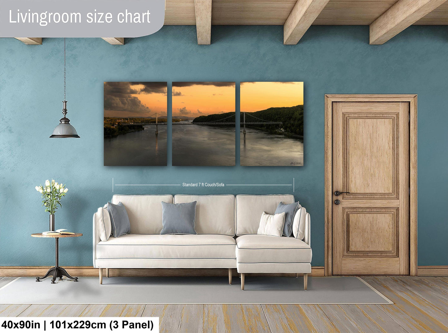 Mid-Hudson Bridge Sunset - Historic Bridge Art | Hudson Valley Decor Print