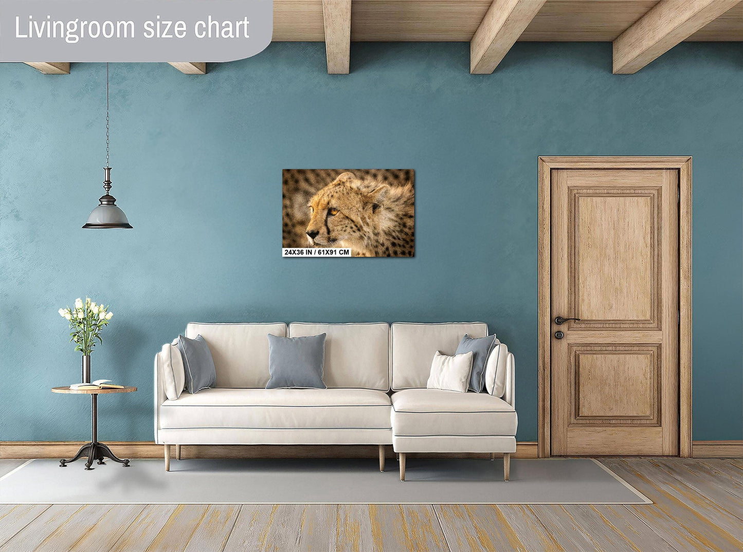 Cheetah Print – African Wildlife Art | Masai Mara Wall Decor Featuring Tear Marks