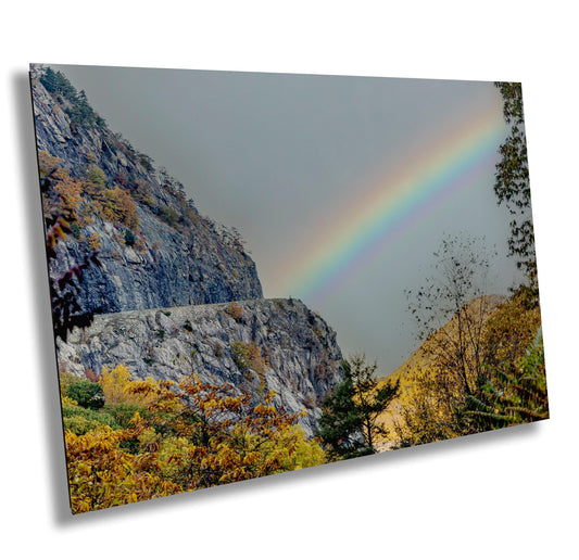 Storm King Mountain Wall Art – Scenic Route 218 Rainbow Landscape Canvas Print