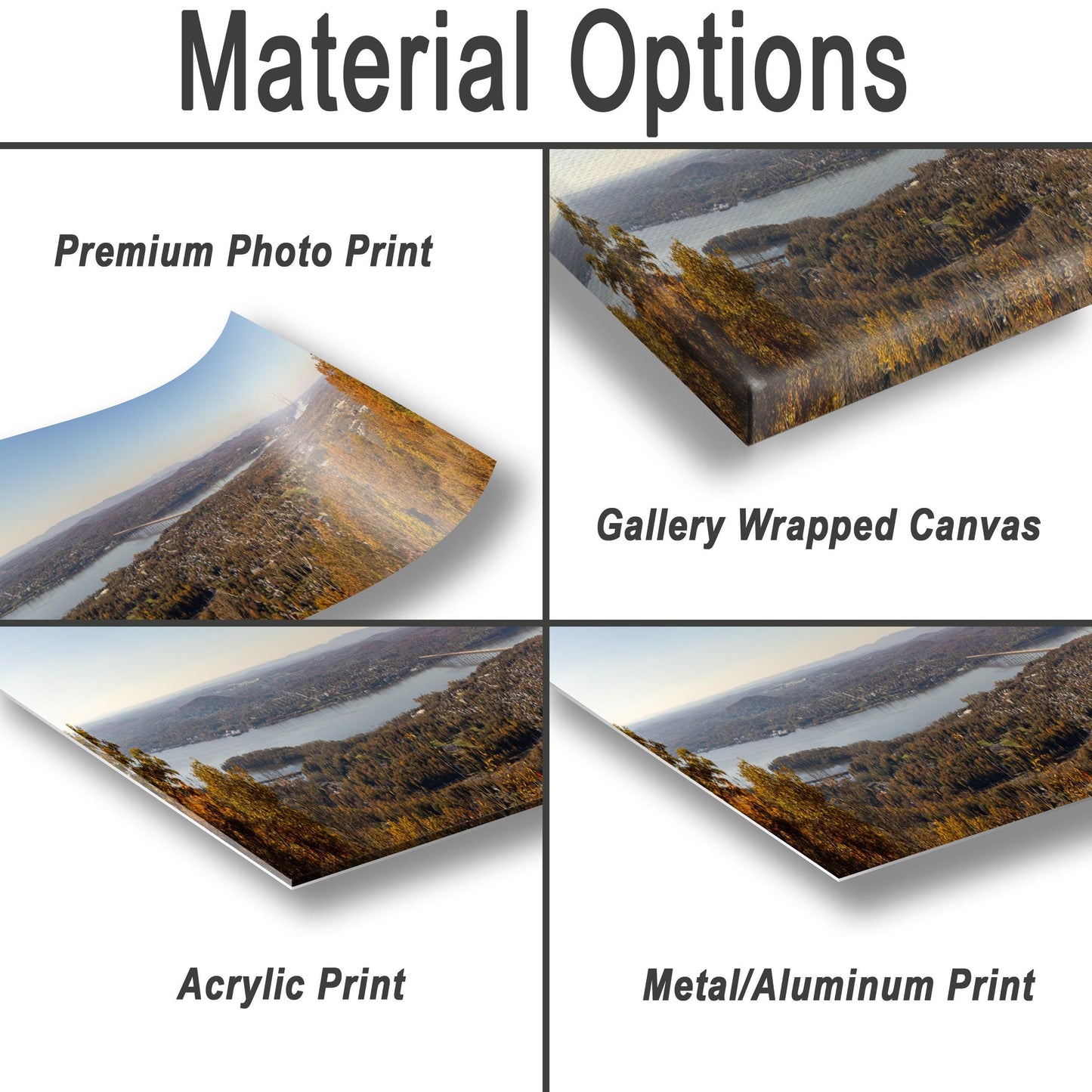 Hudson River Panoramic Print – Mt Beacon Wall Art | Storm View Canvas Decor