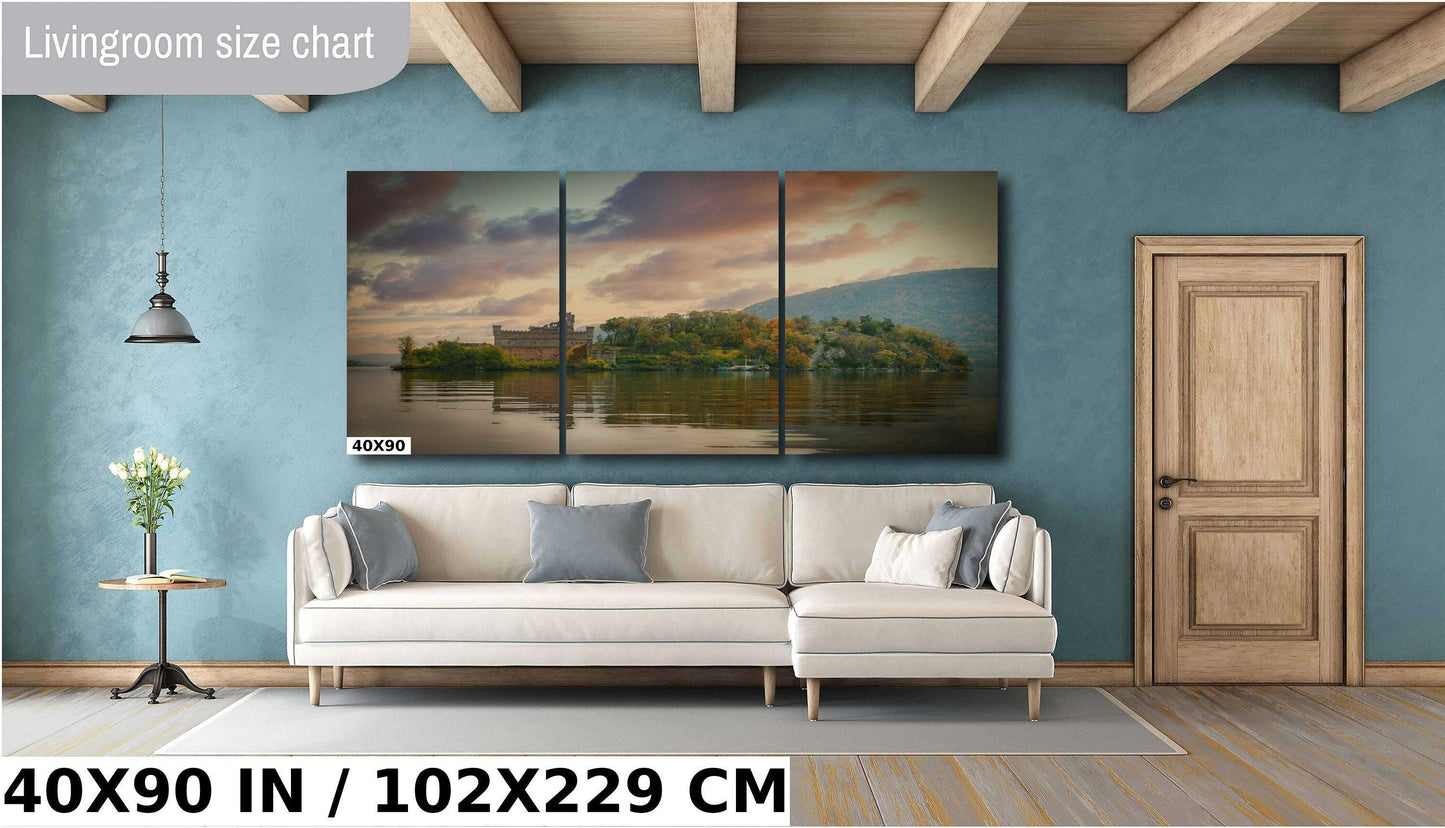 Bannerman's Castle Print – Hudson River Art | Vibrant Sunset Canvas & Metal Wall Decor