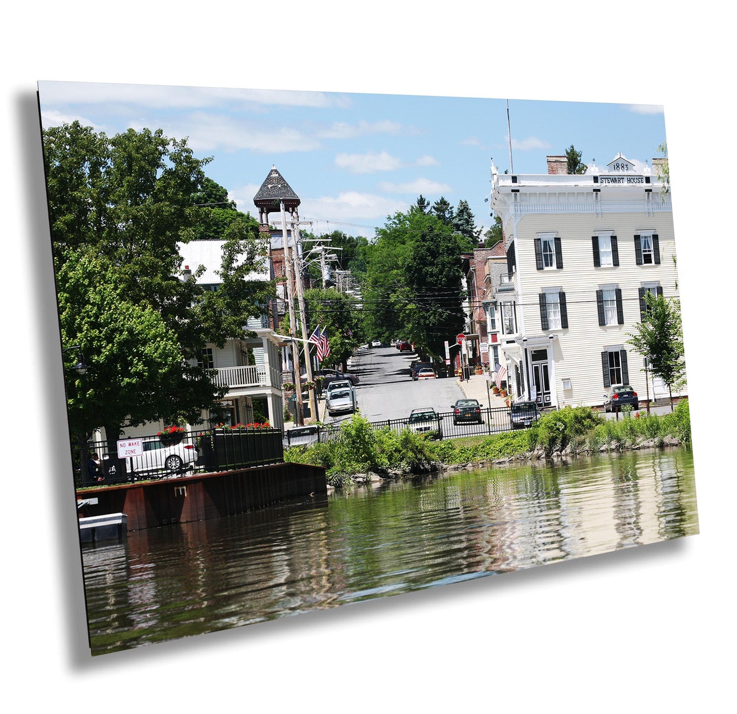 Athens NY Waterfront Print – Hudson River Photography | Vibrant Canvas Art