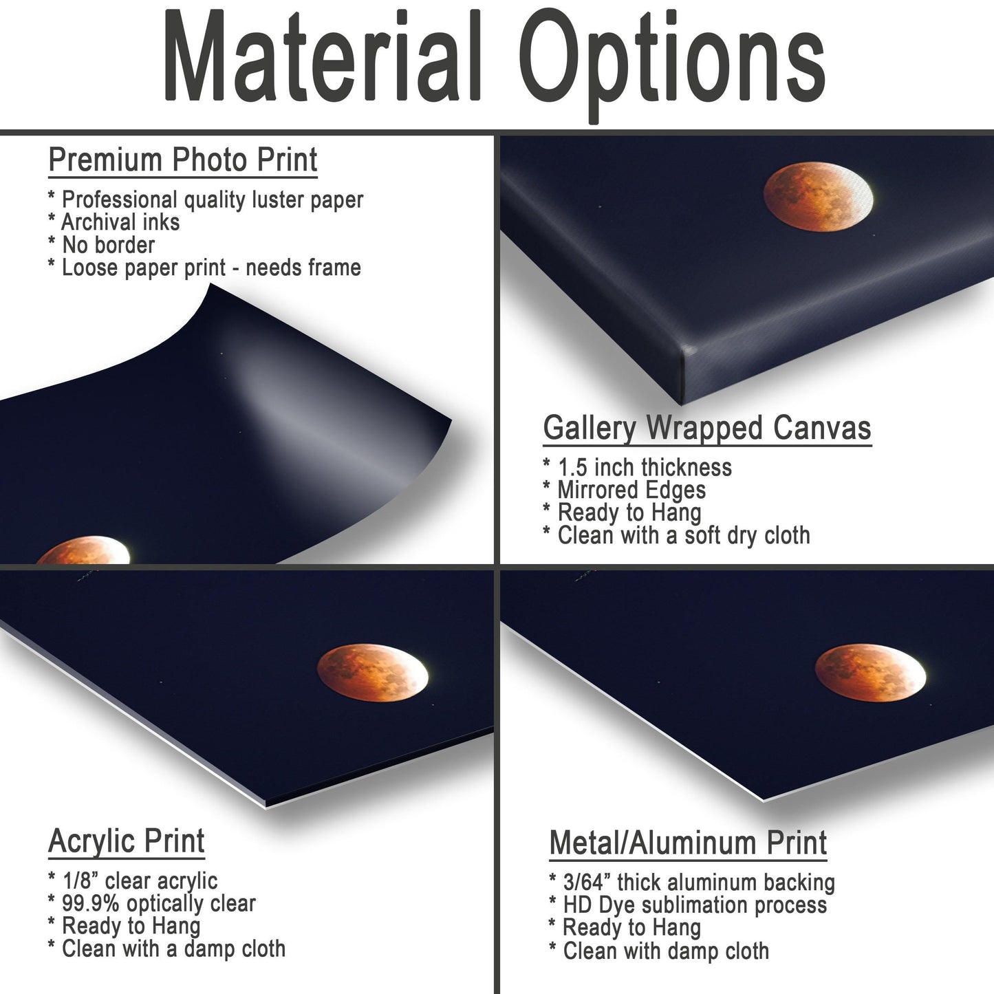 Harvest Moon Print – UFO Over Autumn Sky | October 2014 Photo Wall Art