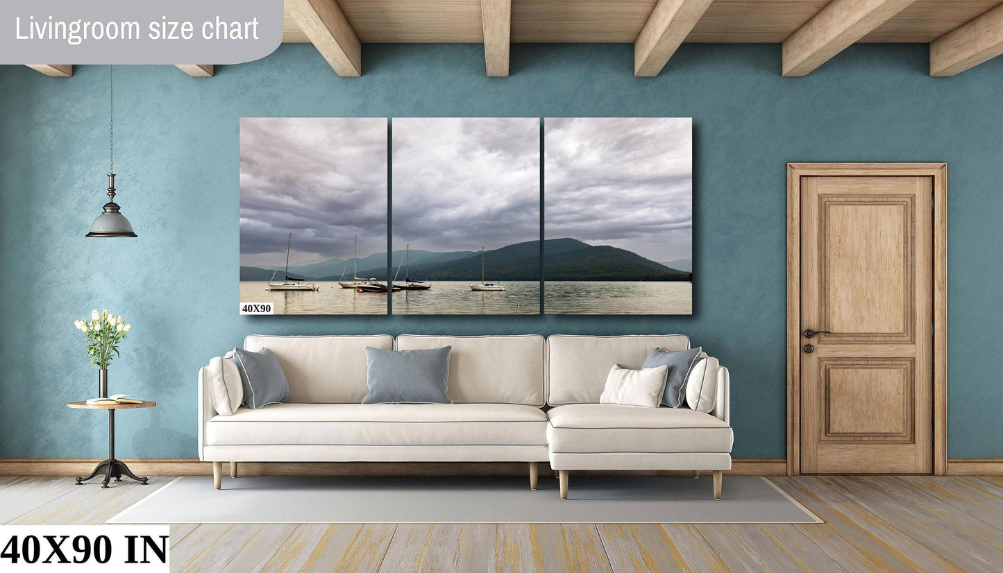 Lake George Canvas Print – Adirondack Mountains Art | Calm Before Storm Wall Decor