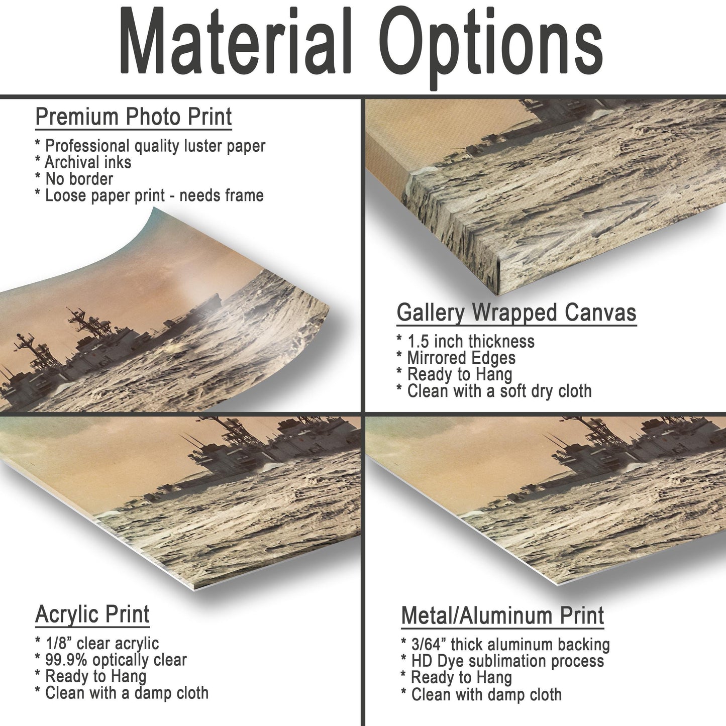 USS Arthur W Radford Print - Navy Ship Photography | Maritime Decor Art Canvas