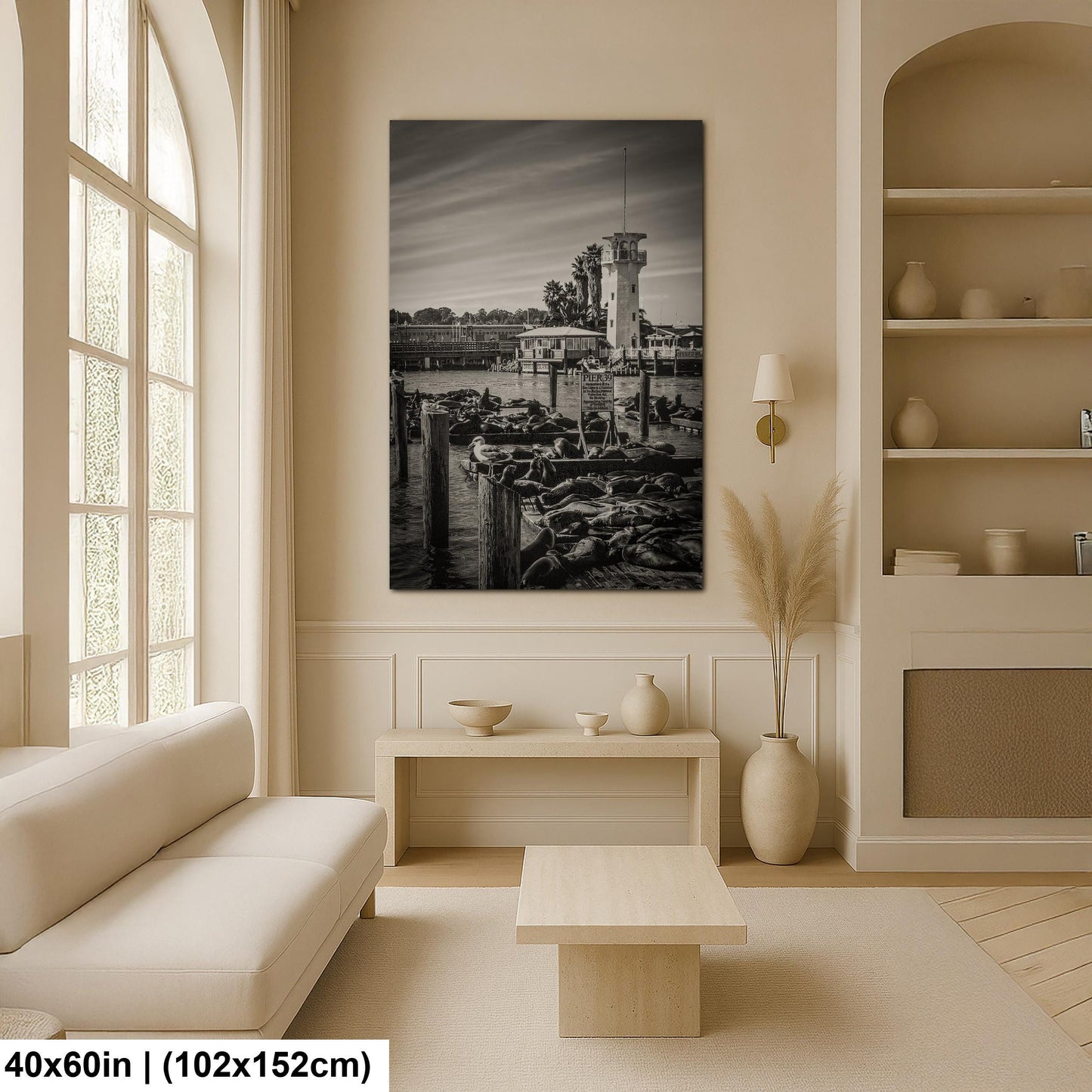 Pier 39 Sea Lions - Historic Pier 39 Coastal Wildlife Photo Print