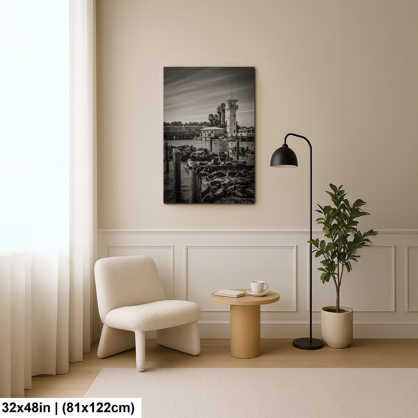 Pier 39 Sea Lions - Historic Pier 39 Coastal Wildlife Photo Print