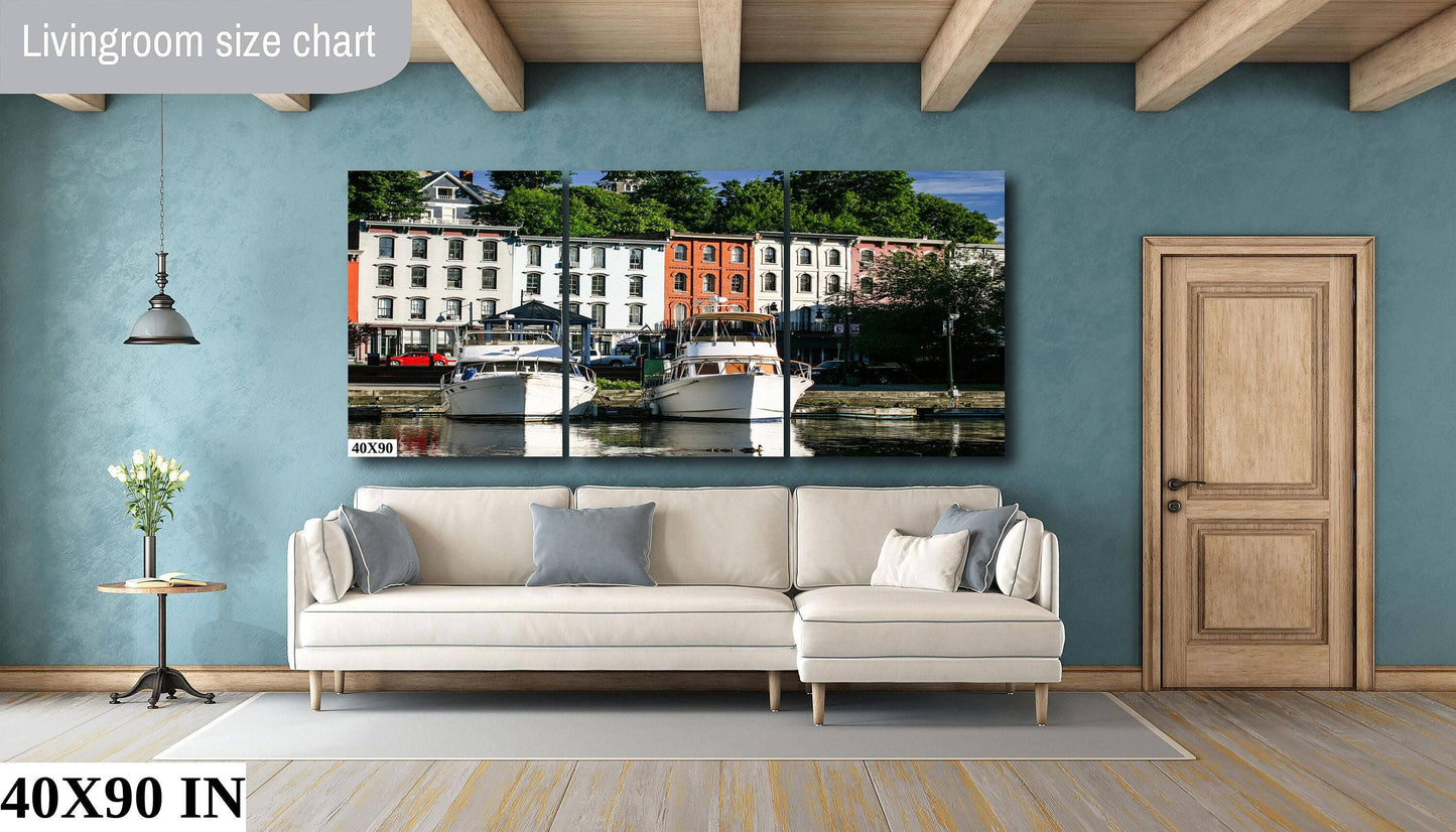 Kingston NY Waterfront Art - Hudson River Wall Art | Ready To Hang Canvas