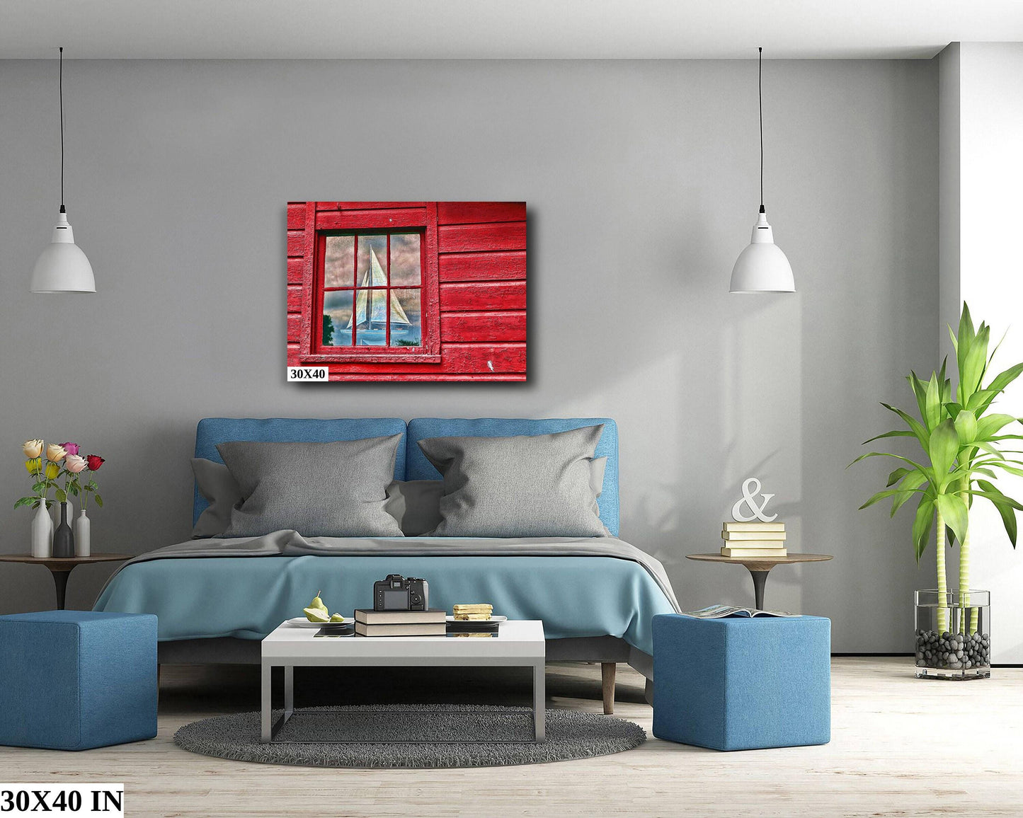 Sailboat Canvas Print – Erie Canal Art | Nautical Wall Decor | Ready to Hang Canvas