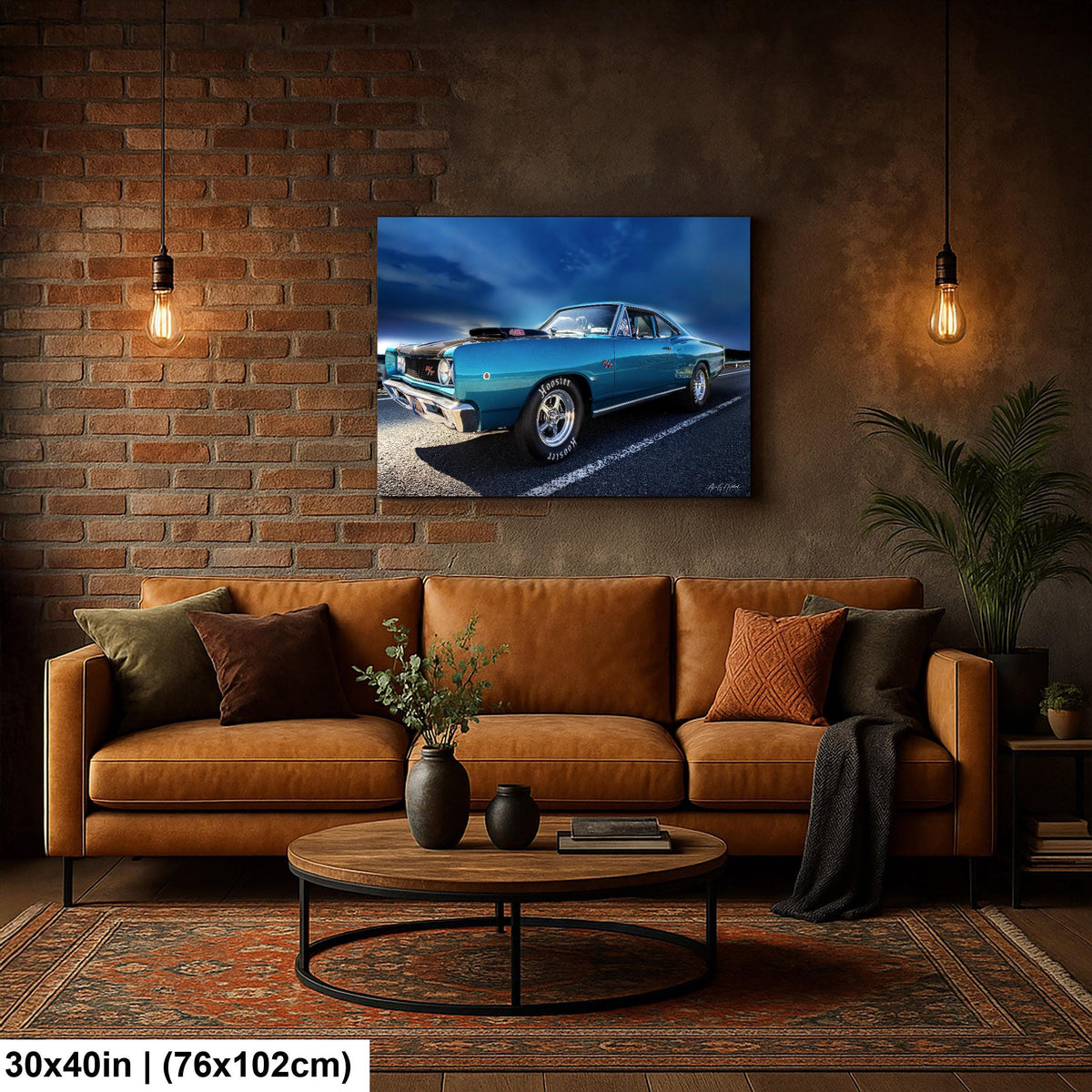 1968 Dodge Coronet, R/T 426 Hemi Muscle Car Photo, Mopar Wall Art | Canvas, Metal | 8x10–16x20