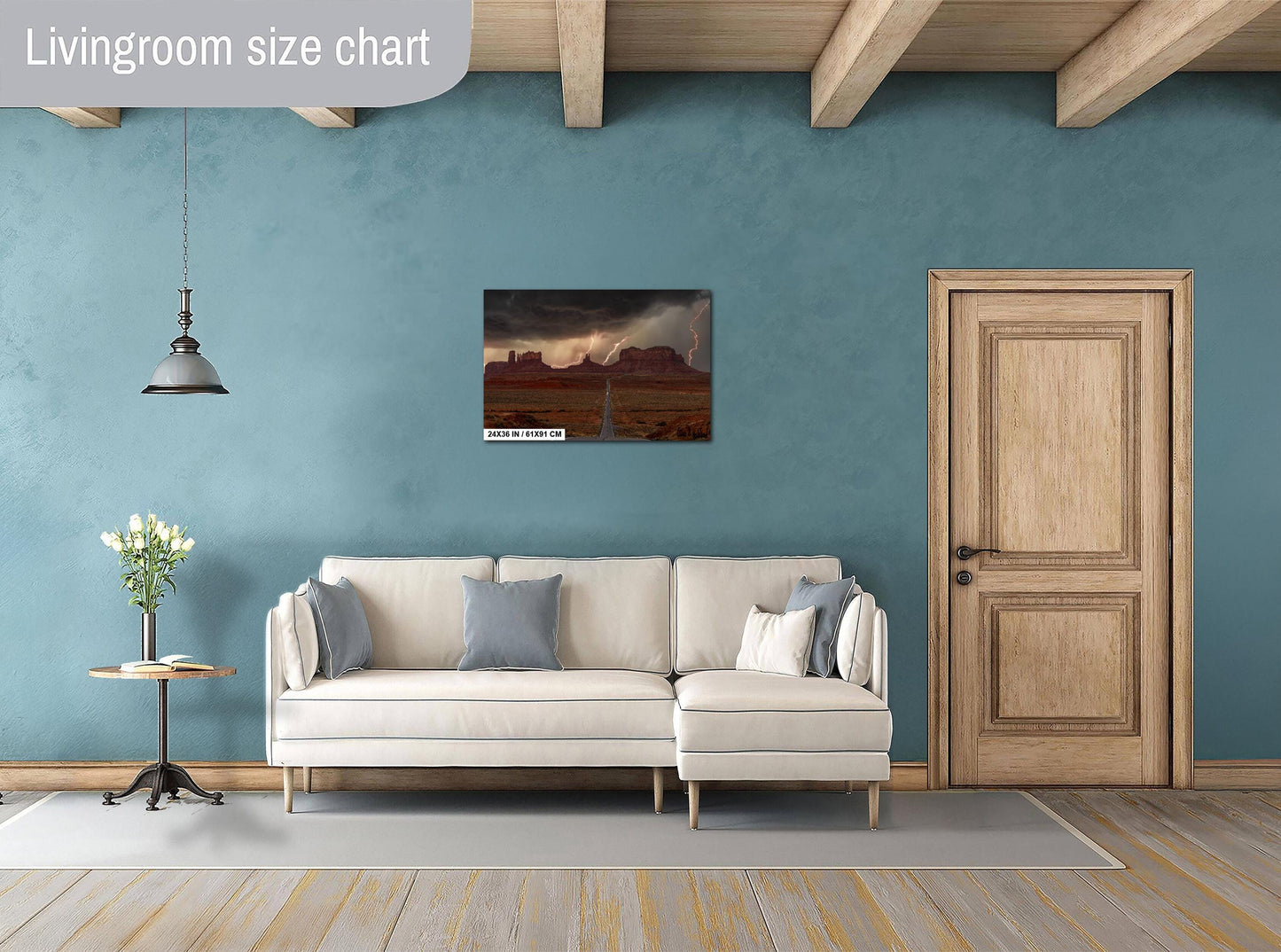 Monument Valley Storm Print – Southwest Desert Art | Ready To Hang Canvas