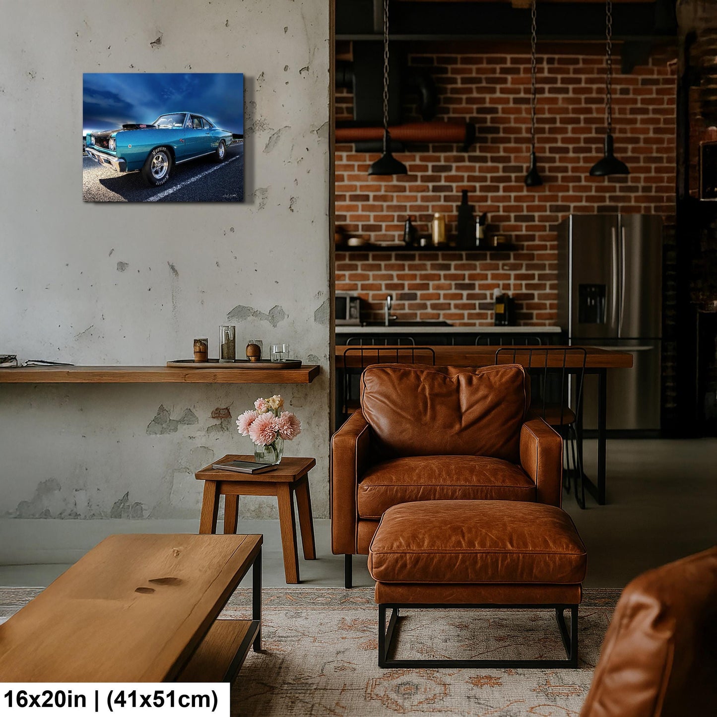 1968 Dodge Coronet, R/T 426 Hemi Muscle Car Photo, Mopar Wall Art | Canvas, Metal | 8x10–16x20