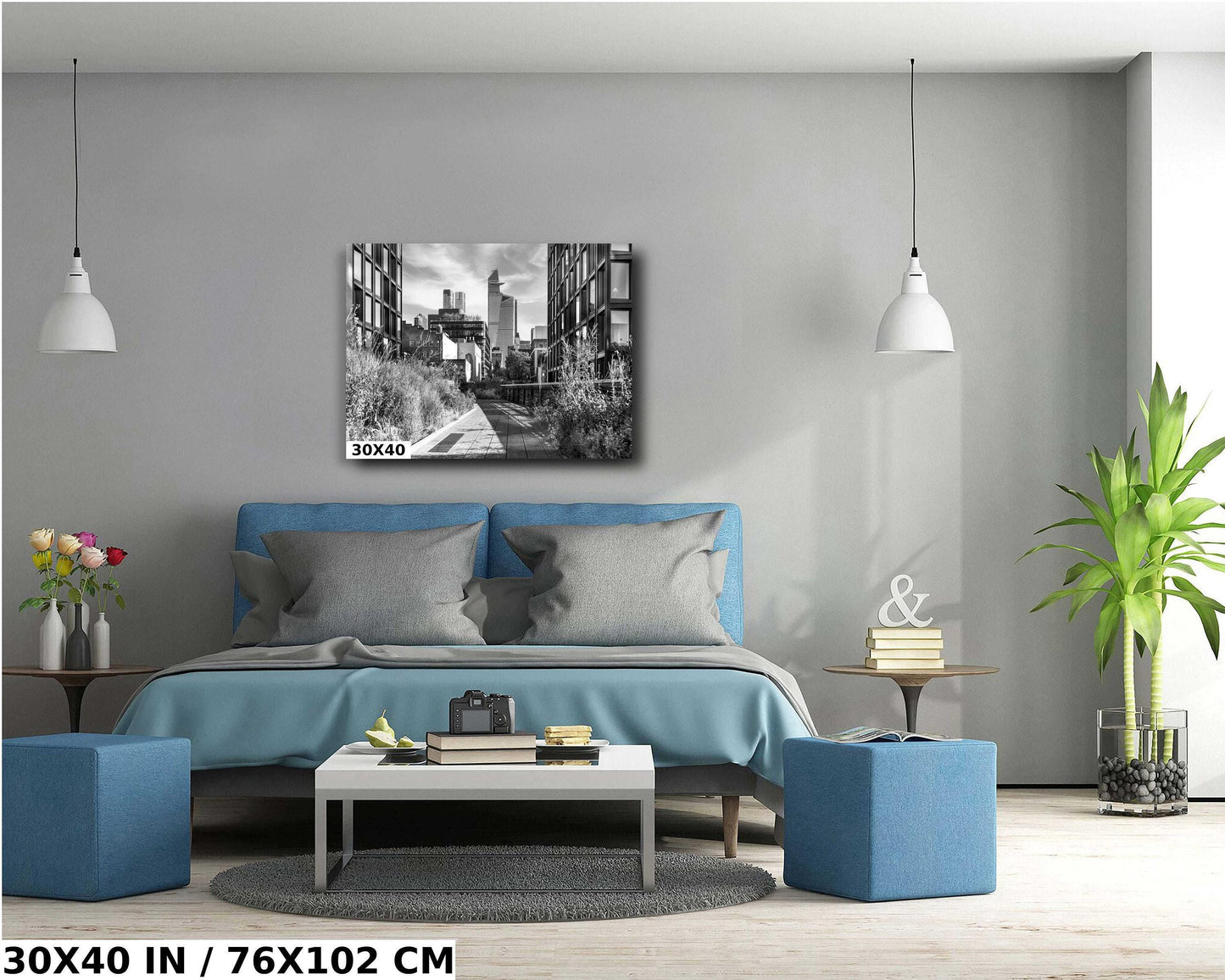 NYC High Line Print - The Edge Canvas | Modern Cityscape Art Wall Decor