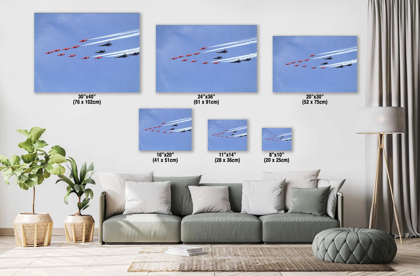 Red Arrows Photograph - Hudson River Flight Air Force Wall Art Canvas Print
