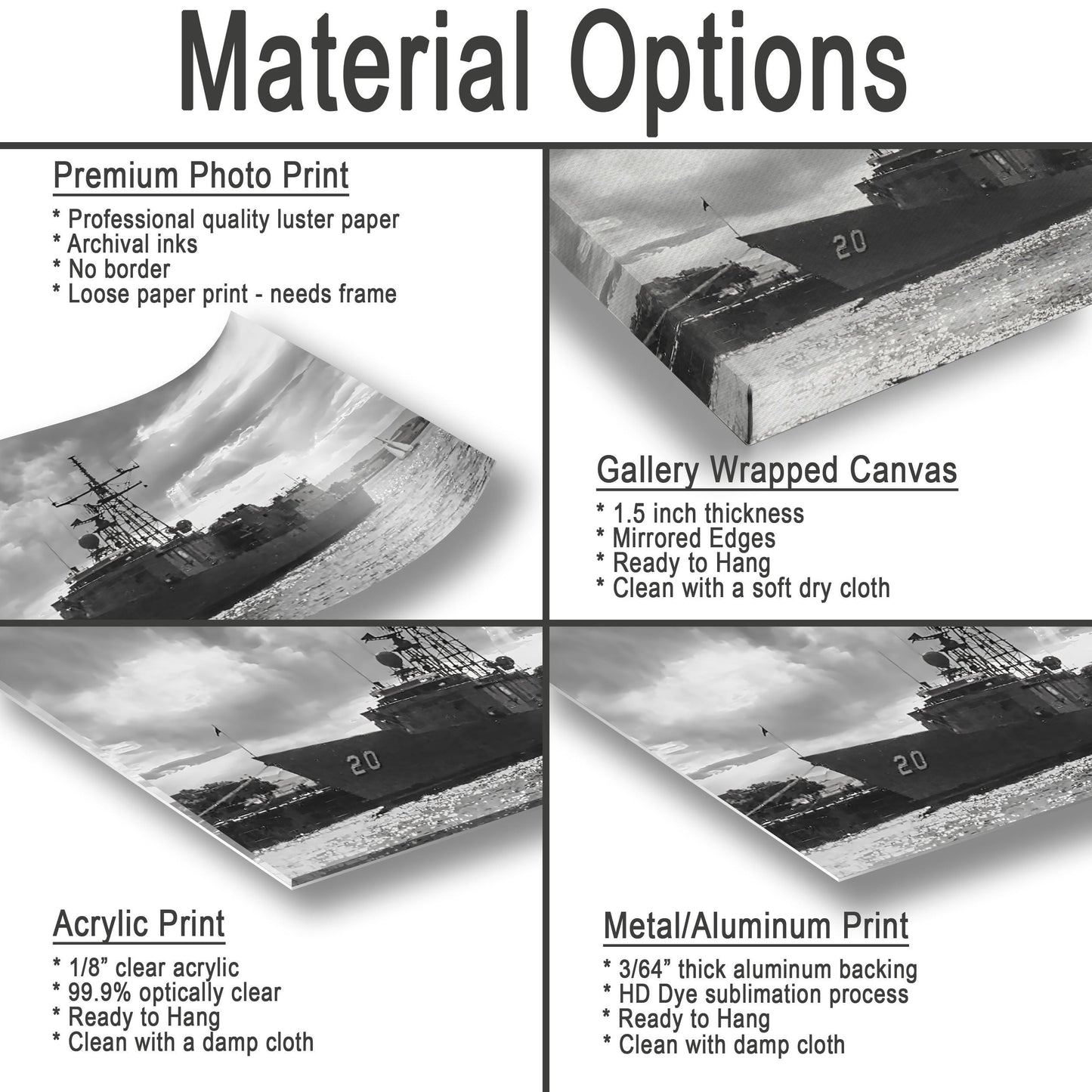 USS Antrim Canvas Print - Historic Navy Wall Decor | Military Art Sunset