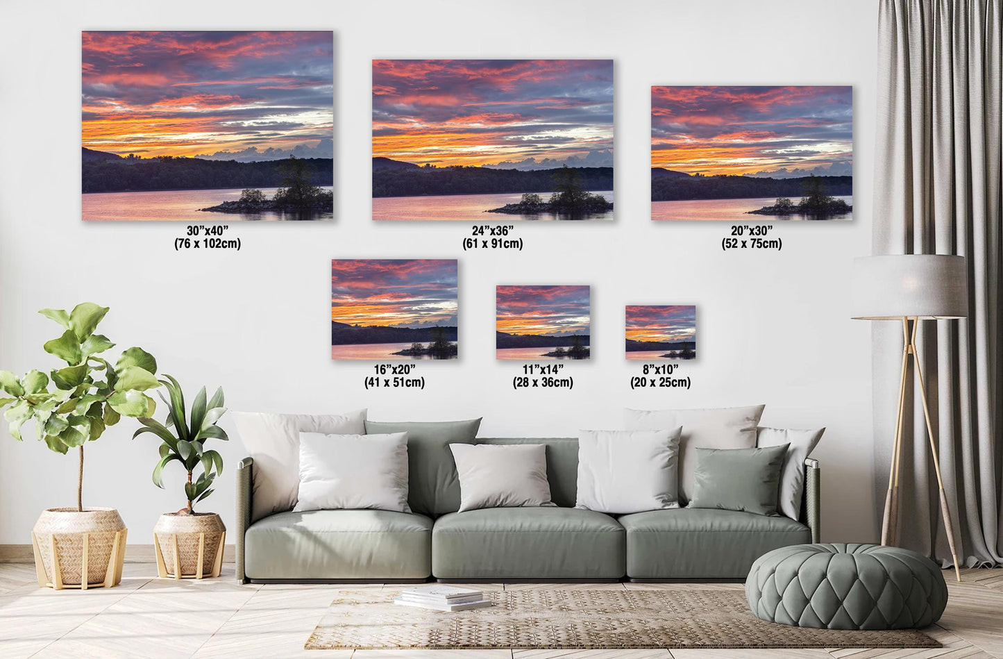 Hudson Valley Sunset Print - Mt St Alphonsus Photo | Ready To Hang Canvas Art