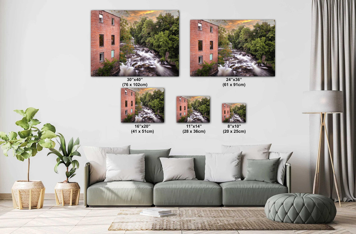 Beacon NY Canvas Print - Whitewater Landscape Art | Hudson Valley Wall Decor