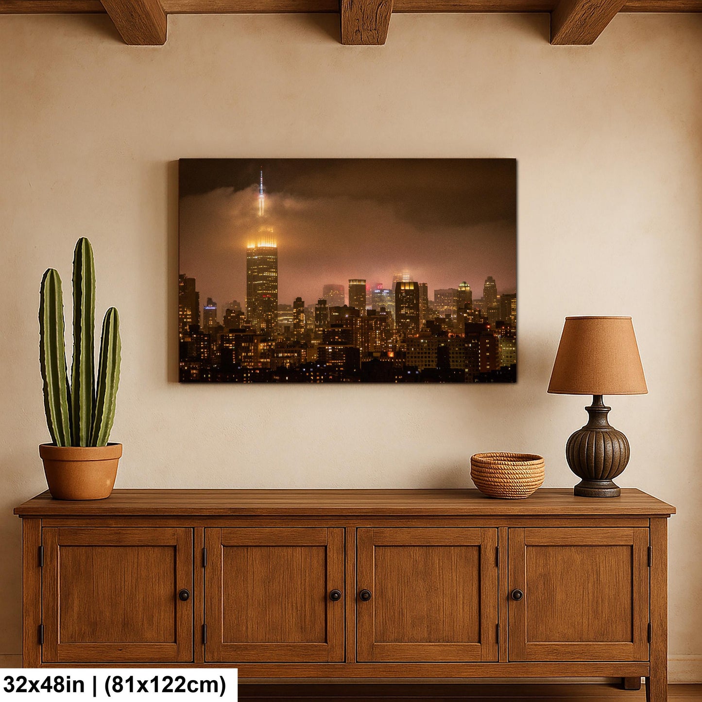 Midtown Manhattan Fog - Ethereal Cityscape Print | Glossy Photo & Canvas