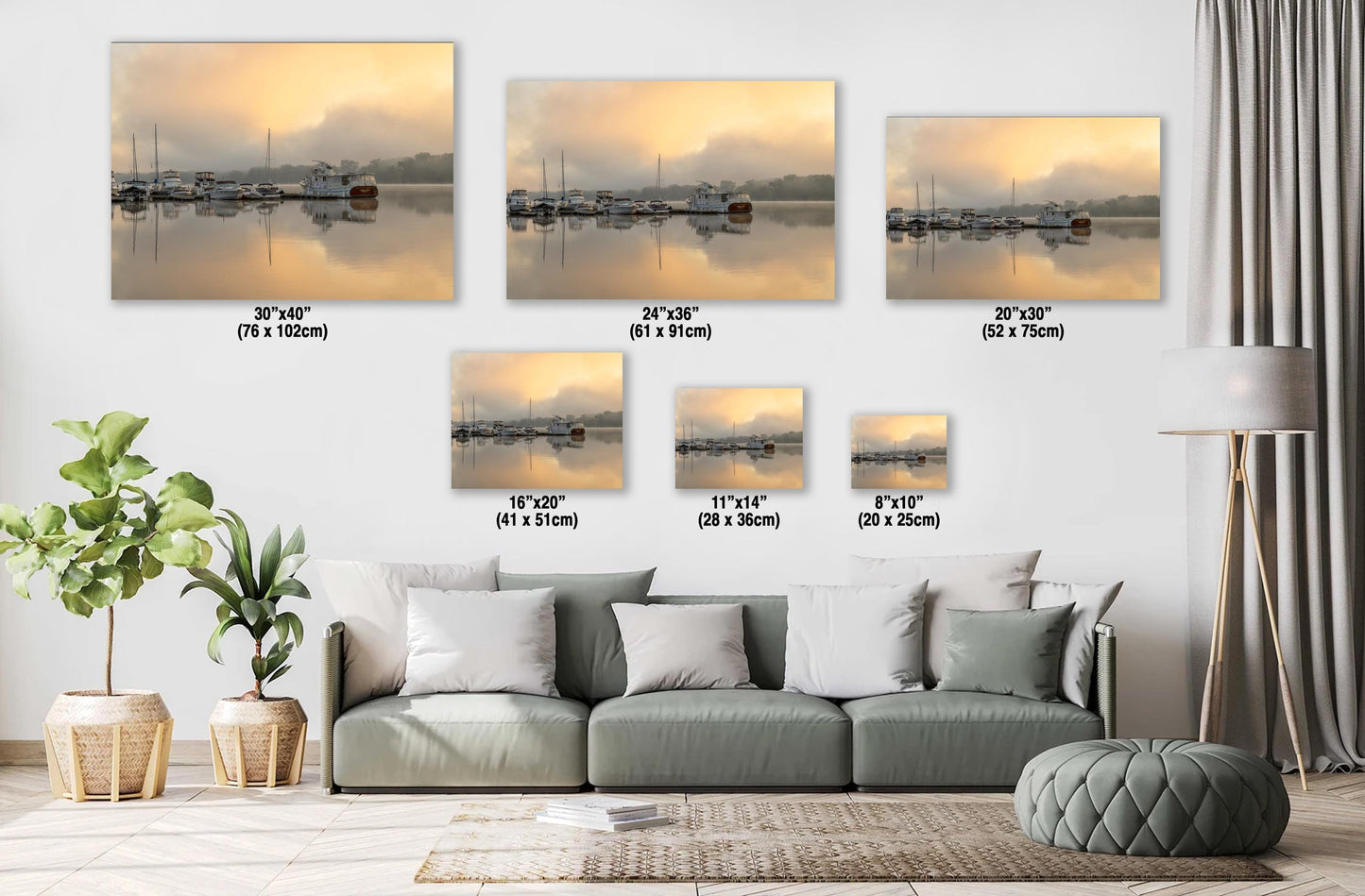 Hudson River Wall Art – Shady Harbor Marina Metal Acrylic Print, Waterfront Decor