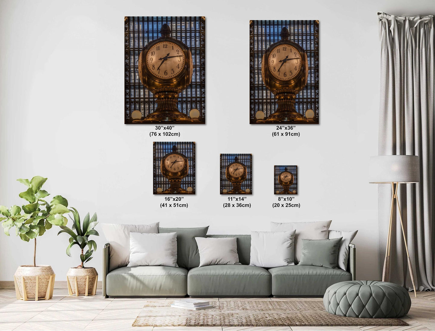 Grand Central Clock Photo - NYC Wall Art | Vibrant Travel Decor NYC Print
