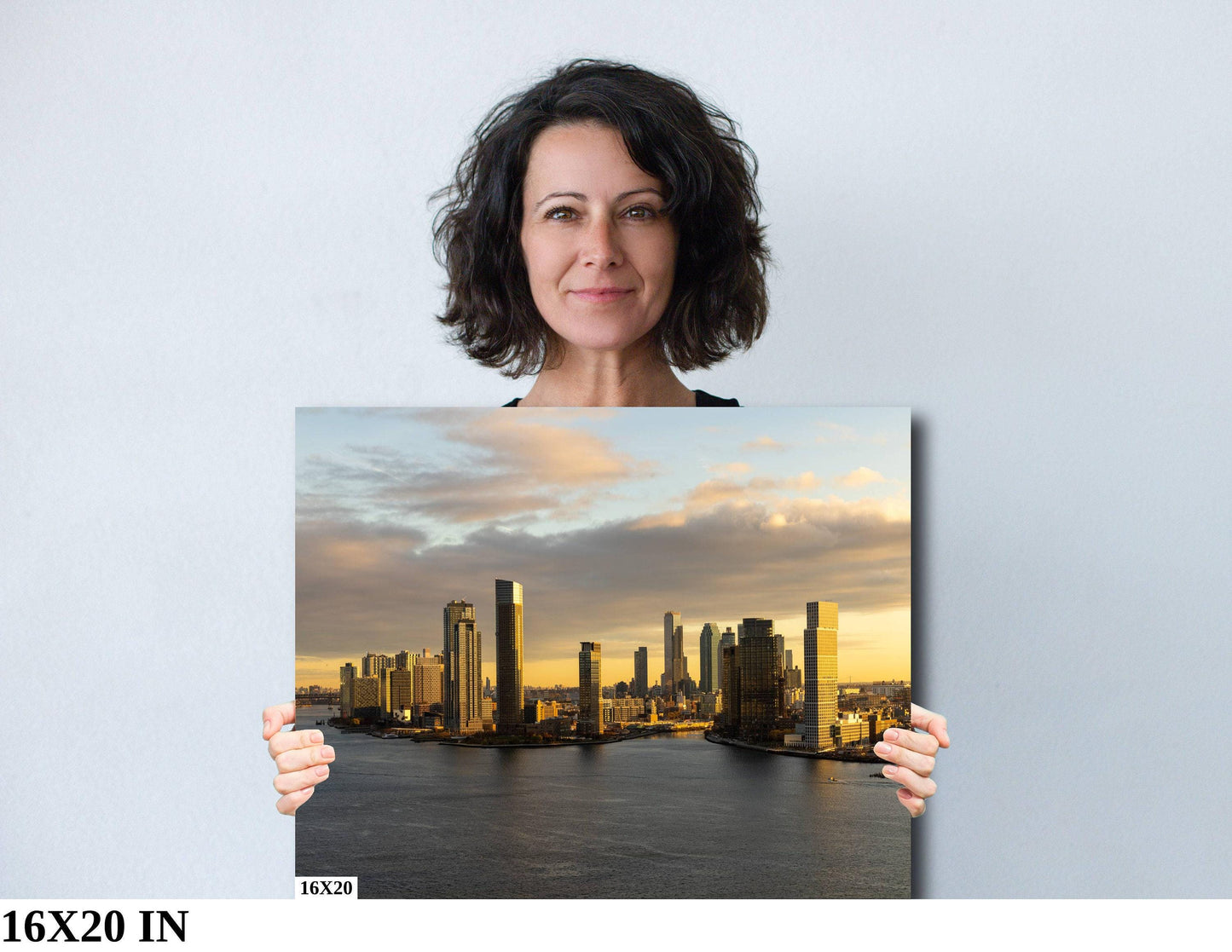 NYC Skyline Photography - Vibrant City Sunrise Metal Photo Print | Modern Home Decor