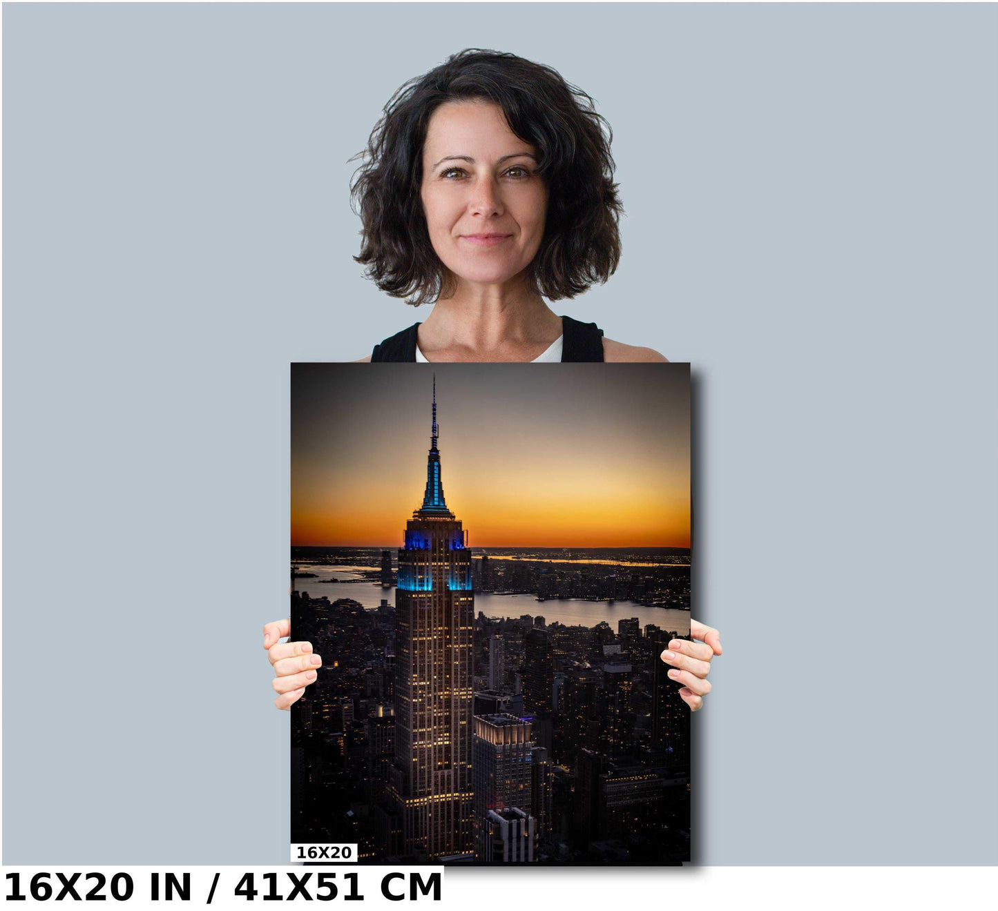 NYC Skyline Sunset - Vibrant City Colors | Manhattan City View Canvas Print